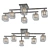 Elegant Toscom Ceiling Chandelier 3D model small image 2