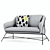 Modern Brida Sofa: Simple, Functional Design 3D model small image 1