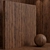 Walnut Wood Set: Seamless Material for Box Scene 3D model small image 3