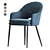 Velvet Moroccan Dining Chair 3D model small image 5