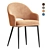 Velvet Moroccan Dining Chair 3D model small image 6