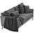 LUCA Interface Sofa - Sleek and Modern Design 3D model small image 5