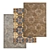 Luxury Textured Carpet Set 3D model small image 1