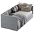 Stylish Bert Sofa Bed 2 3D model small image 4