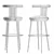 Classic Industrial Bar Stool 3D model small image 4