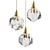 Elegant Brass Pendant Light 3D model small image 1