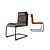 Contemporary Dining Chair Vid 3D model small image 1