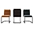 Contemporary Dining Chair Vid 3D model small image 2