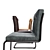 Contemporary Dining Chair Vid 3D model small image 3