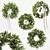 Festive Evergreen Holiday Wreath 3D model small image 1