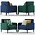 Modern Wiener GTV Jannis Armchair 3D model small image 3