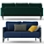 Modern Wiener GTV Jannis Sofa 3D model small image 3