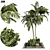 Exquisite Garden Palm Set 3D model small image 1