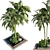 Exquisite Garden Palm Set 3D model small image 2