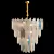 Elegant Glass Petal Chandelier 3D model small image 1