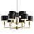 Elegant Grey Chandelier: Laurent 3D model small image 1