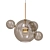 Amber Bubble LED Pendant Light 3D model small image 1