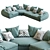 Luxurious ILARIA Corner Sofa 3D model small image 2