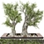 3D Garden Set Tree - Outdoor Plants 3D model small image 1