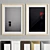 Modern Art Frame: A13 - 2 Frames with 6 Material Options - 50x70 cm 3D model small image 2