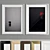 Modern Art Frame: A13 - 2 Frames with 6 Material Options - 50x70 cm 3D model small image 4