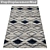 Luxury Set of 3 High-Quality Carpets 3D model small image 3