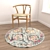 Versatile Round Carpet Set 3D model small image 4