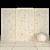 Cream Marble Collection: Glossy Texture, Various Sizes & Formats 3D model small image 3