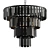 Sleek Noir Chandelier 3D model small image 1