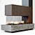 Modern Electric Fireplace 3D model small image 1