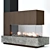 Modern Electric Fireplace 3D model small image 2