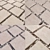 Square White Pebble Paving Slabs - Smooth Geometry, High-Resolution Texture 3D model small image 2