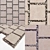 Square White Pebble Paving Slabs - Smooth Geometry, High-Resolution Texture 3D model small image 3