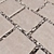 Square White Pebble Paving Slabs - Smooth Geometry, High-Resolution Texture 3D model small image 4