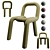 Mustache Bold Chair: Modern Elegance for Any Space 3D model small image 6