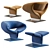 Modern Ribbon Armchair by Artifort 3D model small image 2