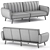 Brittany Sofa Futon: Stylish and Versatile 3D model small image 5