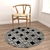 Versatile Set of 6 Round Carpets 3D model small image 4