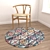 Round Carpet Set: Versatile Collection for Stunning Interiors 3D model small image 4