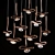 Elegant Jackie-O Pendant Light 3D model small image 3