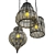 Modern Metal and Glass Pendant Lamp 3D model small image 2