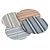 Higgs Beige/Blue Striped Indoor/Outdoor Rug Set 3D model small image 2