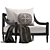 Elegant Penthurst Outdoor Chair 3D model small image 1