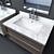 RH Modern Bezier Floating Vanity 3D model small image 3