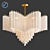 Luxury Pulsar Chandelier by L'Arte Luce: Stunning Elegance in 80 cm 3D model small image 1