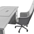 Elegant Richmond Office Desk 3D model small image 5