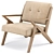 Modern Rocket Lounge Chair: Stylish, Comfy & Multifunctional 3D model small image 3