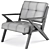 Modern Rocket Lounge Chair: Stylish, Comfy & Multifunctional 3D model small image 5