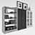 HAVSTA Glass Door Storage Combination 3D model small image 2