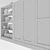 HAVSTA Glass Door Storage Combination 3D model small image 4